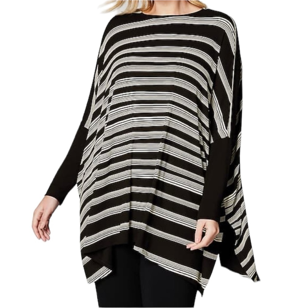NWT J. Jill Wearever Fluid Stripe Tunic Size M